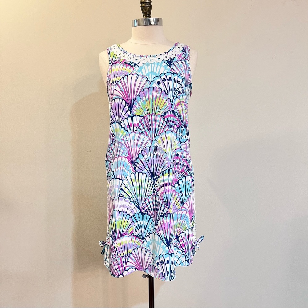 Lilly Pulitzer Stella Shift Dress – “Oh Shello” Print – Size 8  HTF Like New